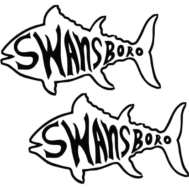 The Swansboro Nc Tuna Fishing 27 Die Cut Decals Stickers - DecalsHouse