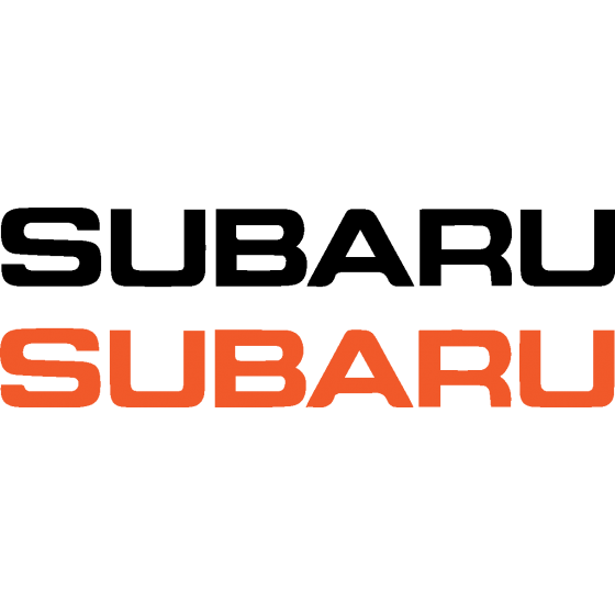 2x Subaru Aftermarket Vinyl...