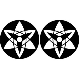 Naruto Sharingan Stickers – Uchiha Mangekyou Decals (2-Pack)