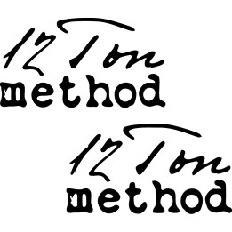 12 Ton Method Stickers – Band Logo Decals (2-Pack)