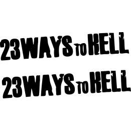 23 Ways to Hell Stickers – Metal Band Decals (2-Pack)