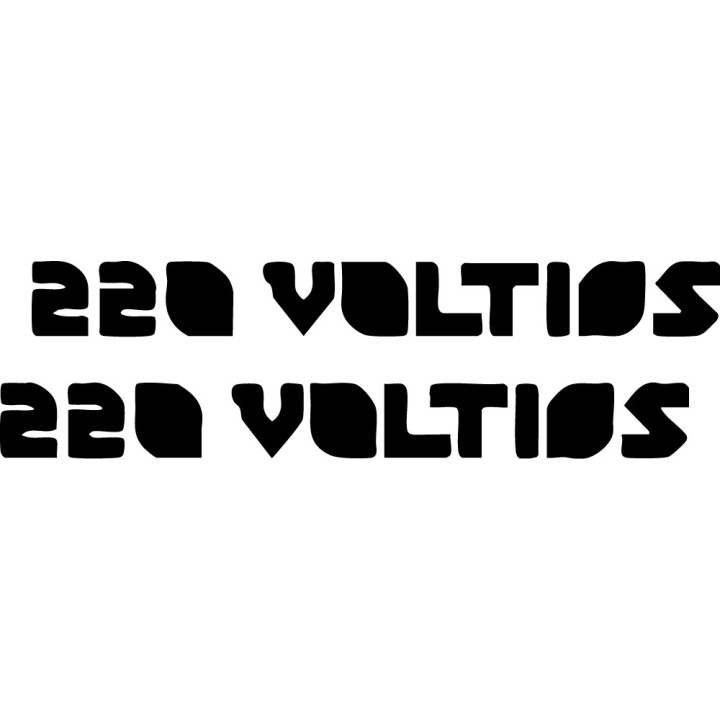 220 Voltios Stickers – Spanish Heavy Metal Decals (2-Pack)