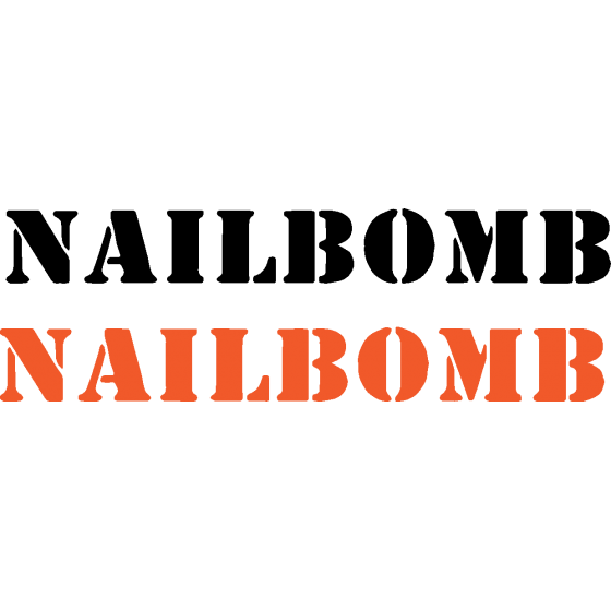 2x Nailbomb Band Decals...