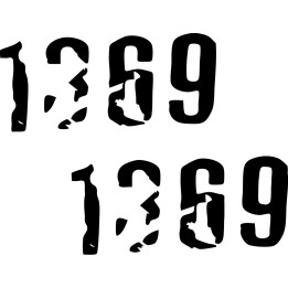 1369 Stickers – Underground Music Band Decals (2-Pack)