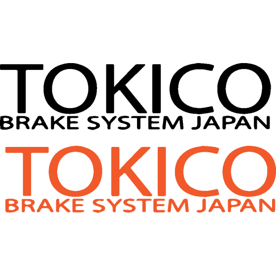 2x Tokico Brake Vinyl...