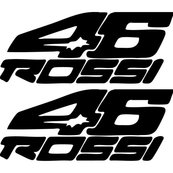 Valentino Rossi 46 Stickers – VR46 MotoGP Decals (2-Pack)