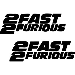 2 Fast 2 Furious Stickers – Fast & Furious Decals (2-Pack)