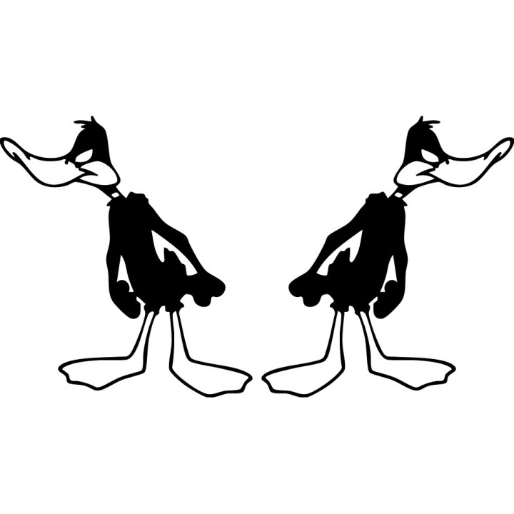 Daffy Duck Stickers – Looney Tunes Decals (2-Pack)