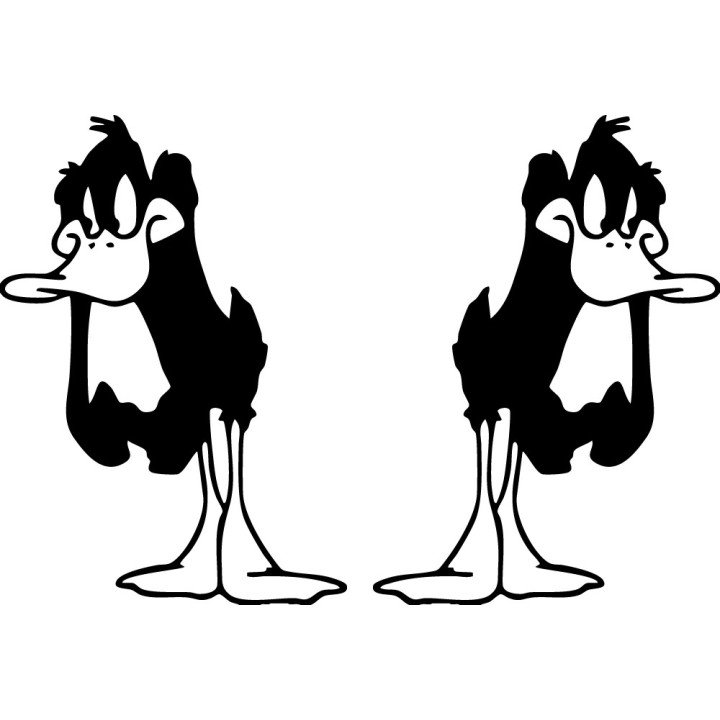 Daffy Duck Stickers – Looney Tunes Decals (2-Pack)