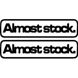 Buy Almost Stock Decal Sticker Online