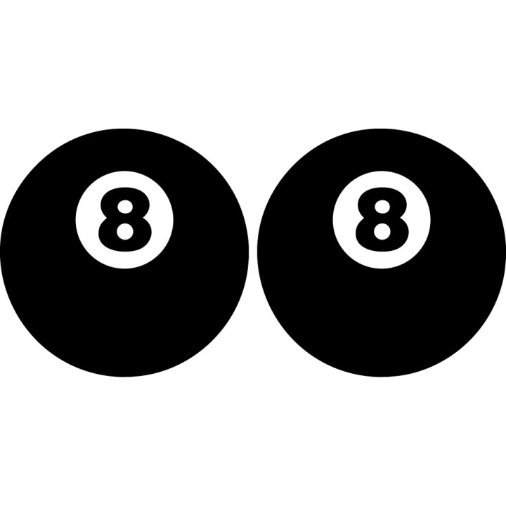 Buy Black 8 Ball 1 Decal Sticker Online