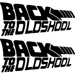 Back to the Oldschool Stickers – Retro Classic Car Decals (2-Pack)