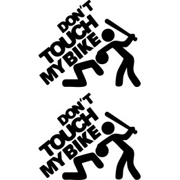 Buy Dont Touch My Bike 2 Decal Sticker Online