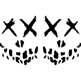 Suicide Squad Joker Face Stickers – DC Decals (2-Pack)