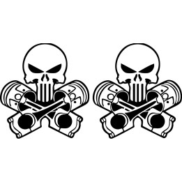 Buy Punisher Pistons 47 Decal Online