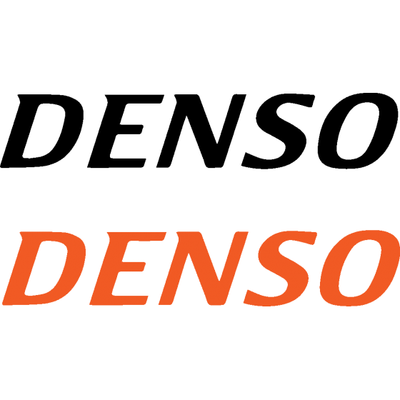 2x Denso Logo Stickers Decals