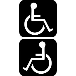 Wheelchair Access Symbol Stickers – Disabled Sign (2-Pack)