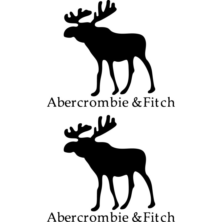 Abercrombie & Fitch Moose Logo Stickers (2-Pack)