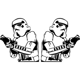 Star Wars Stormtrooper Stickers – Imperial Decals (2-Pack)