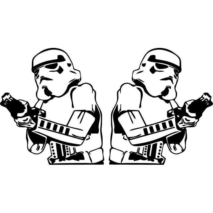 Star Wars Stormtrooper Stickers – Imperial Decals (2-Pack)