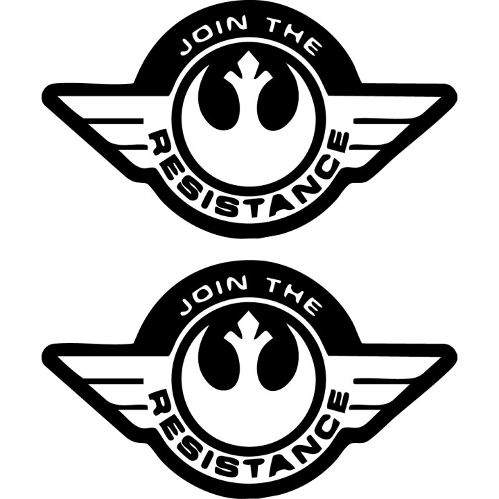 Star Wars Join the Resistance Stickers – Rebel Decals (2-Pack)