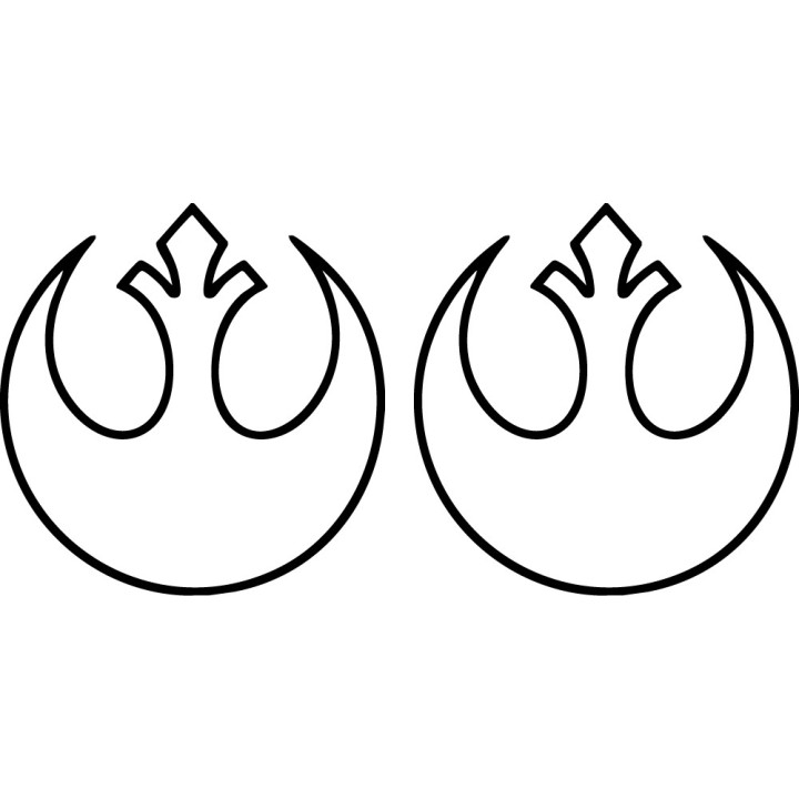 Star Wars Rebel Alliance Stickers – Starbird Decals (2-Pack)