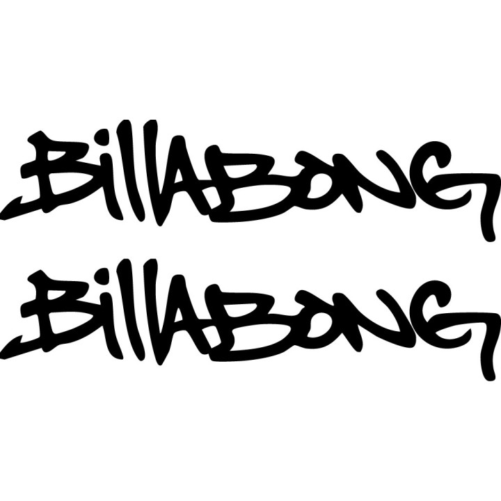 Billabong Stickers – Surf Skate Beach Decals (2-Pack)