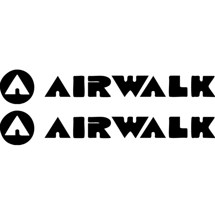 Airwalk Stickers – Skate Culture Action Sports Decals (2-Pack)
