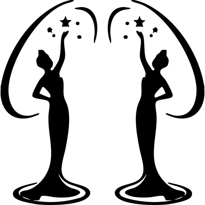 Beauty Pageant Queen Stickers – Miss Universe Decals (2-Pack)
