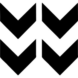 Hummel Chevron Logo Stickers – Football Handball (2-Pack)