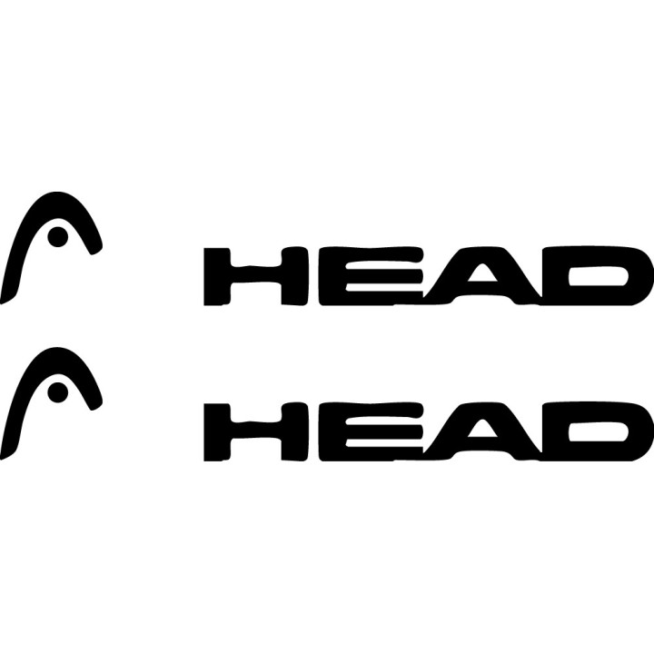 HEAD Sport Stickers – Tennis Ski Decals (2-Pack)