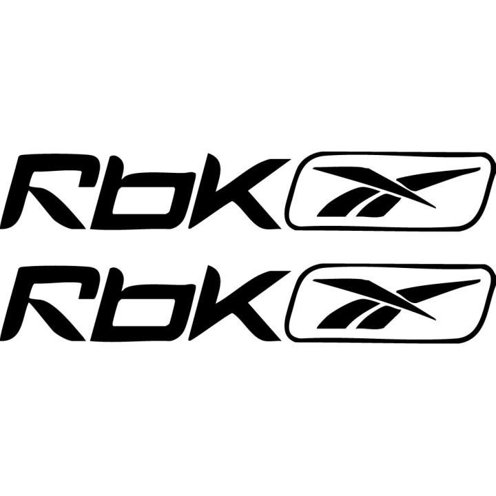 Reebok RBK Stickers – Vector Logo Heritage Decals (2-Pack)