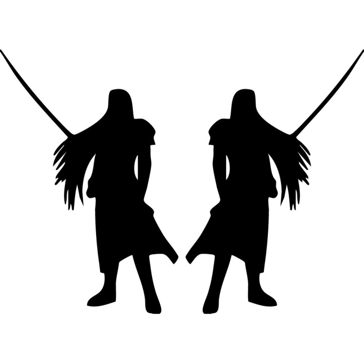Sephiroth One-Winged Angel Stickers – FF7 Decals (2-Pack)
