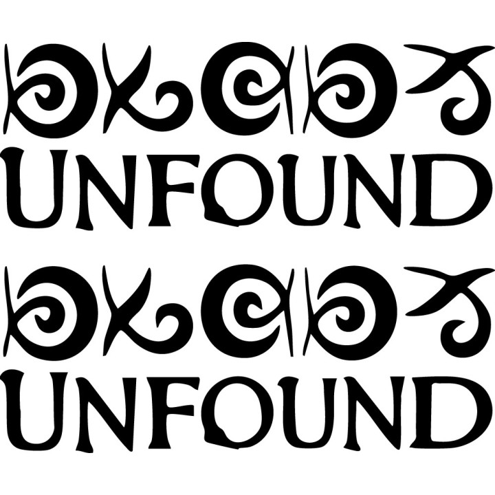 Dark Tower Unfound Symbol Stickers – King Decals (2-Pack)