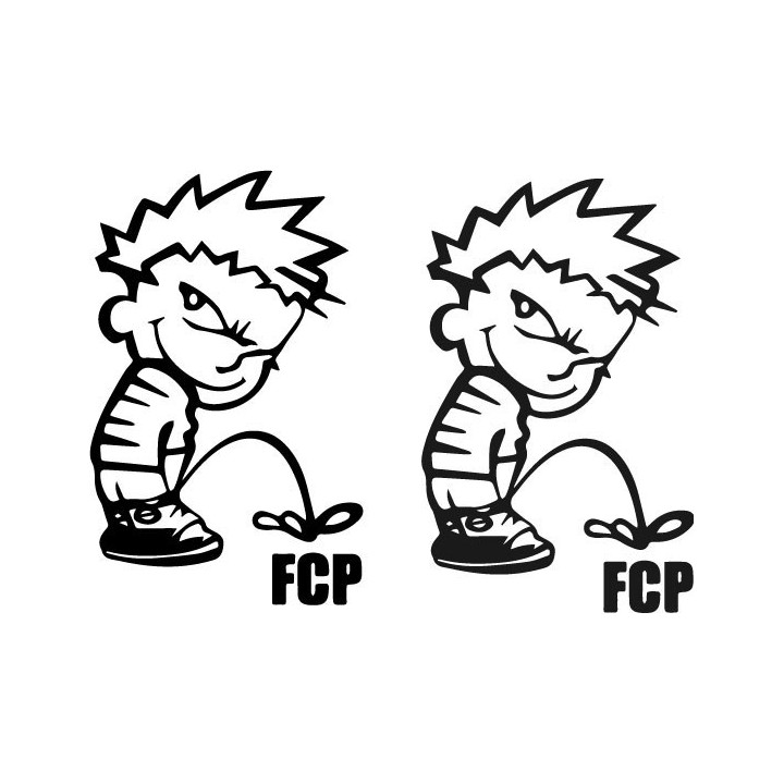 Pee Boy FCP Stickers – Anti-FC Porto Decals (2-Pack)