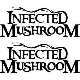 Infected Mushroom Stickers – Psytrance Decals (2-Pack)