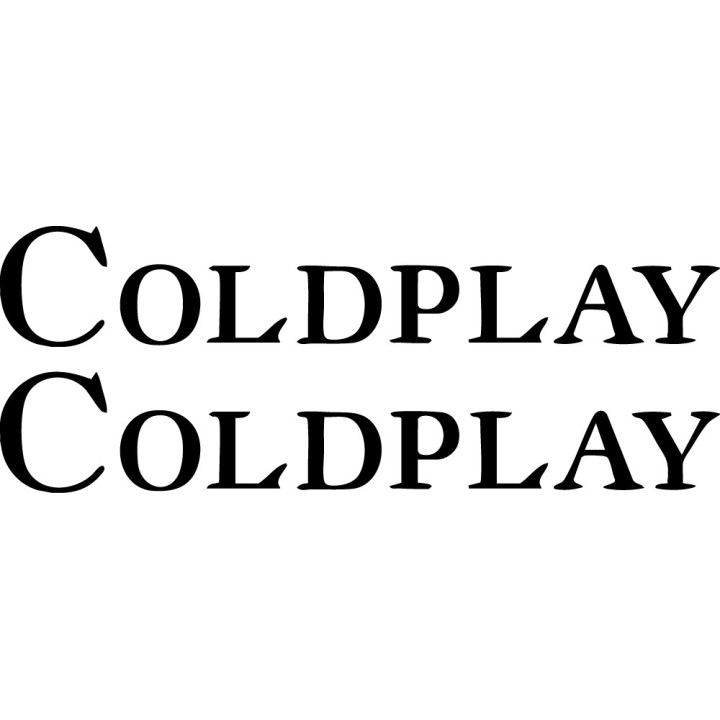 Coldplay Stickers – Music of the Spheres Decals (2-Pack)