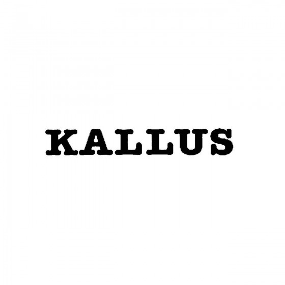 Kallusband Logo Vinyl Decal