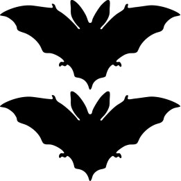 Bat Silhouette Stickers – Halloween Spooky Decals (2-Pack)