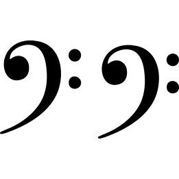 Bass Clef Stickers – Musician Bassist Music Decals (2-Pack)