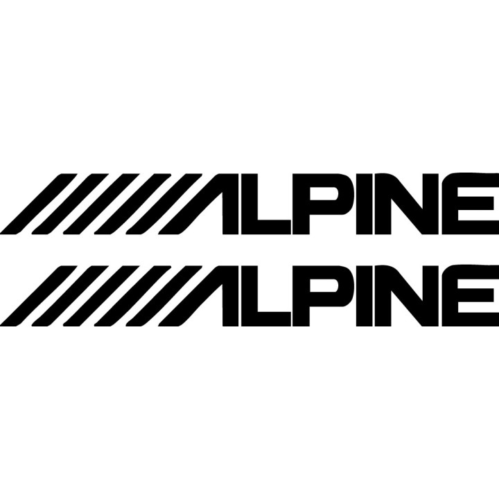 Buy Car Audio Logos Alpine Decal Online