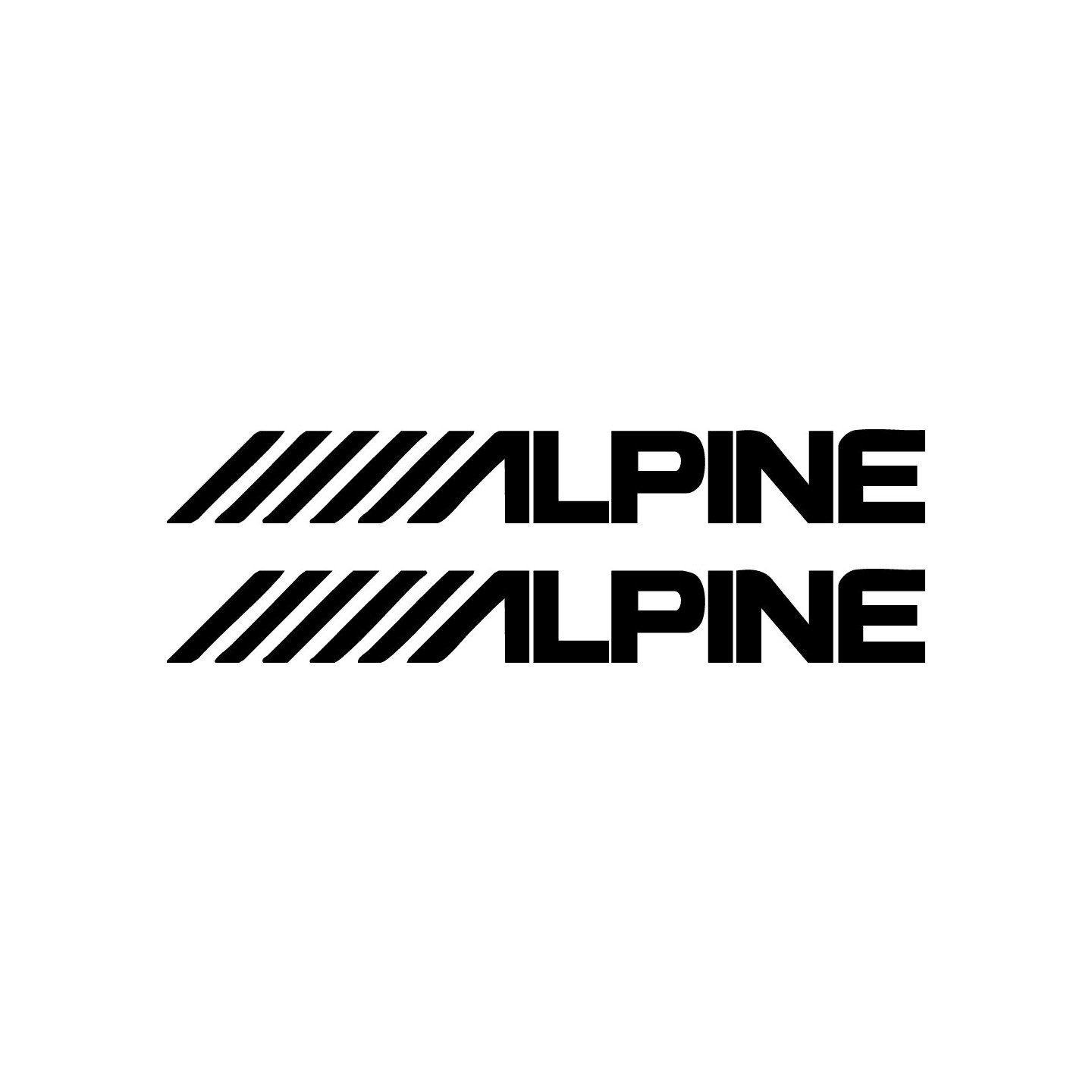 Buy Car Audio Logos Alpine Decal Online