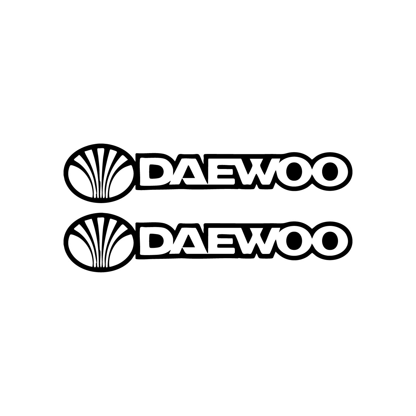 Buy Daewoo Logo Contour Vinyl Decal Sticker Online