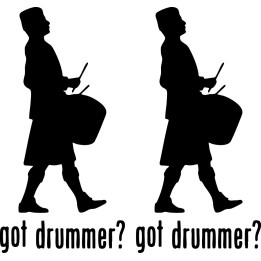 Got Drummer Marching Band Stickers – Percussionist Decals (2-Pack)