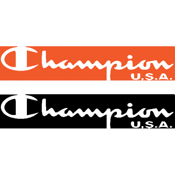 2x Champion Usa Logo Vinyl...