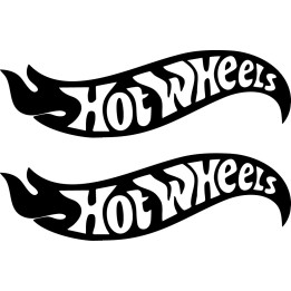 Hot Wheels Stickers – Flame Logo Decals (2-Pack)