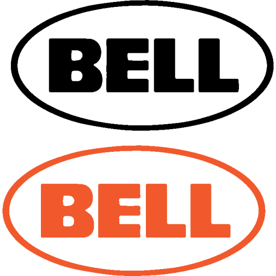 2x Bell Logo Stickers Decals
