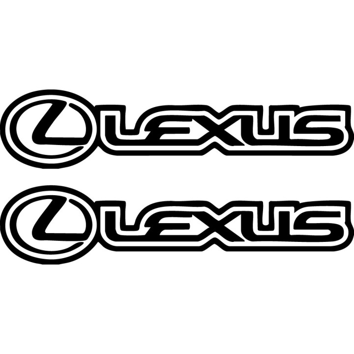 Buy Lexus Contours Pleins Vinyl Decal Sticker Online