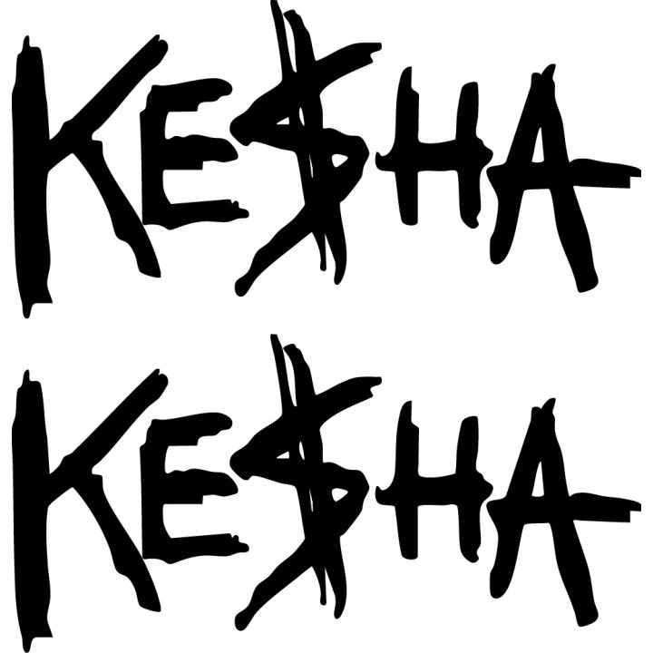 Ke$ha Stickers – Tik Tok Animal Rainbow Decals (2-Pack)