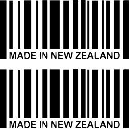 Buy Made In New Zealand Barcode Decal Sticker Online